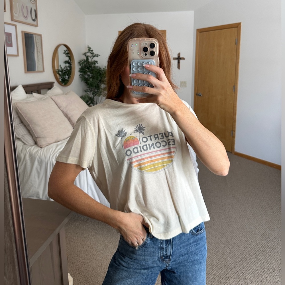 Marine Layer Cream Graphic Tee